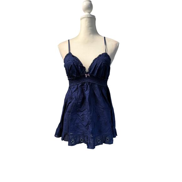 victoria secret Sunny Days Camisole blue sz L - Picture 1 of 10